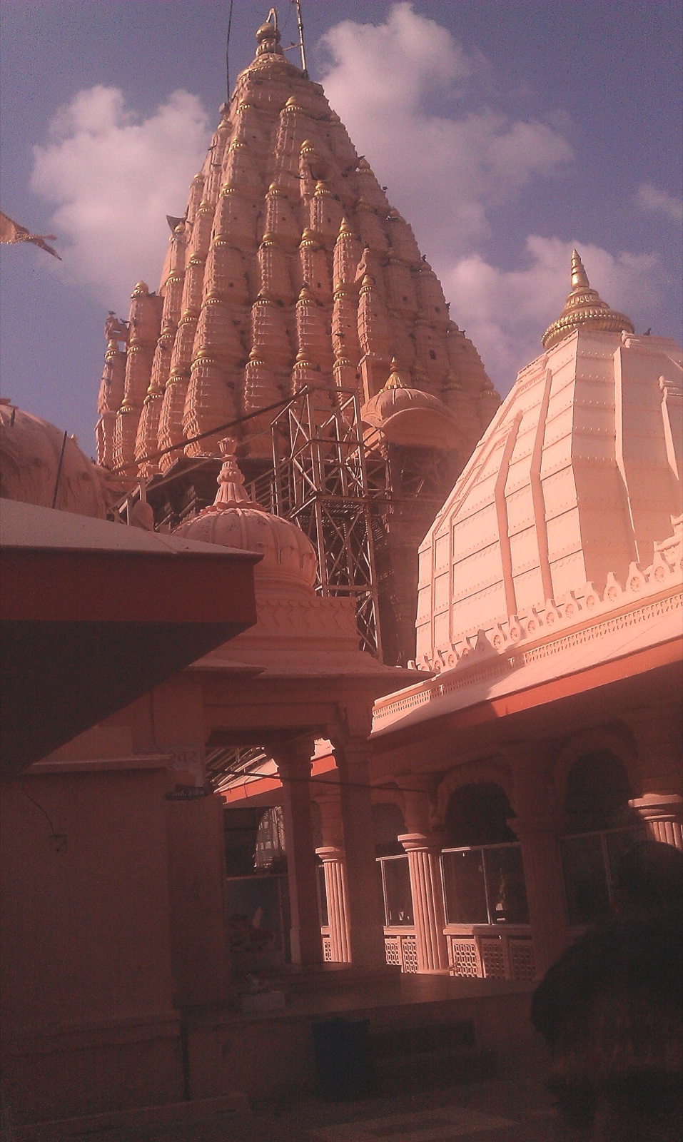 The Mahakaleshwar temple at Ujjain on the banks of the Shipra